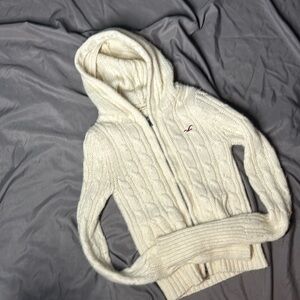 Vintage HOLLISTER zip front hooded sweater